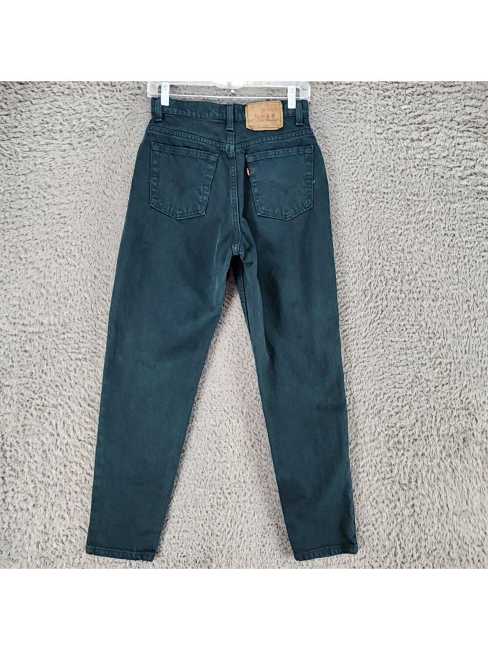 Levis Jeans Womens 6 Petite 521 Green Vintage Cotton High Rise Tapered